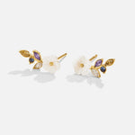 Hushmode - Crystal White Blossom Earrings 1