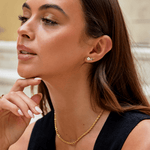 Hushmode - Crystal White Blossom Earrings 2