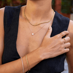 Hushmode - Dainty Round Crystal Necklace 5