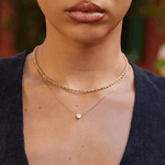 Hushmode - Dainty Round Crystal Necklace 4
