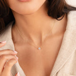 Hushmode - Dainty Round Crystal Necklace 2
