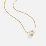 Hushmode - Dainty Round Crystal Necklace 1