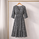 Hushmode - V-neck long dress 11