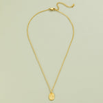 Hushmode - Engraved Wildflower Gold Necklace 3