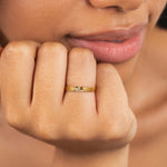 Hushmode - Eula Gold & Crystal Band Ring 2