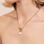 Hushmode - Eva Freshwater Pearl Gold Necklace 3