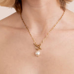 Hushmode - Eva Freshwater Pearl Gold Necklace 2