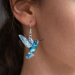 Hushmode - Acrylic hummingbird earrings 2
