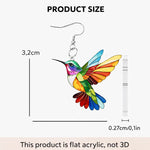 Hushmode - Acrylic hummingbird earrings 12