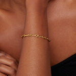 Hushmode - Gold Knot Chain Bracelet 4