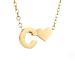 Hushmode - Forever Love & Letter Gold Necklace 11