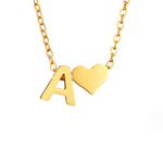 Hushmode - Forever Love & Letter Gold Necklace 9