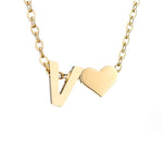 Hushmode - Forever Love & Letter Gold Necklace 30