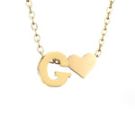 Hushmode - Forever Love & Letter Gold Necklace 15