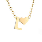 Hushmode - Forever Love & Letter Gold Necklace 20