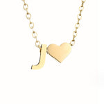 Hushmode - Forever Love & Letter Gold Necklace 18