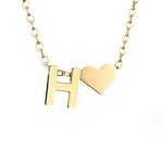 Hushmode - Forever Love & Letter Gold Necklace 16