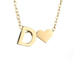 Hushmode - Forever Love & Letter Gold Necklace 12