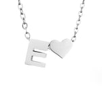 Hushmode - Forever Love & Letter Silver Necklace 10