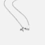 Hushmode - Forever Love & Letter Silver Necklace 1