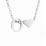 Hushmode - Forever Love & Letter Silver Necklace 20