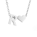 Hushmode - Forever Love & Letter Silver Necklace 23