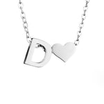 Hushmode - Forever Love & Letter Silver Necklace 9