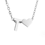 Hushmode - Forever Love & Letter Silver Necklace 25