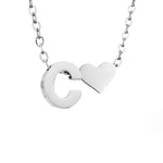 Hushmode - Forever Love & Letter Silver Necklace 8