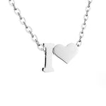 Hushmode - Forever Love & Letter Silver Necklace 14