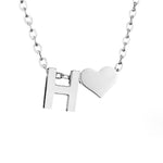 Hushmode - Forever Love & Letter Silver Necklace 13