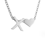 Hushmode - Forever Love & Letter Silver Necklace 29