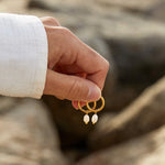 Hushmode - Freshwater Pearl Hoop Earrings 7
