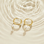Hushmode - Freshwater Pearl Hoop Earrings 8