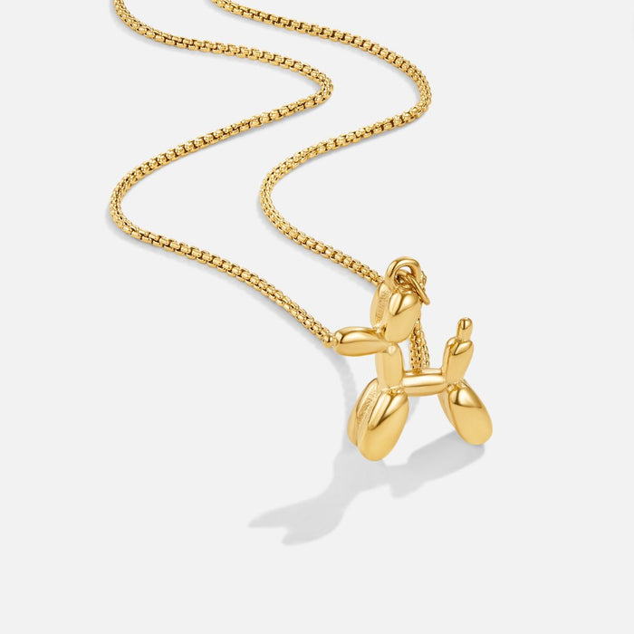 Hushmode - Gold Balloon Animal Necklace