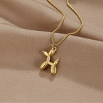 Hushmode - Gold Balloon Animal Necklace 4