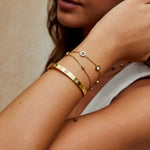 Hushmode - Gold Clover Bangle 5