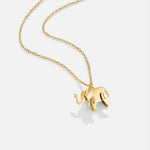 Hushmode - Gold Elephant Necklace 1