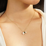 Hushmode - Gold Elephant Necklace 2