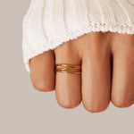 Hushmode - Gold Infinity Loop Ring 2