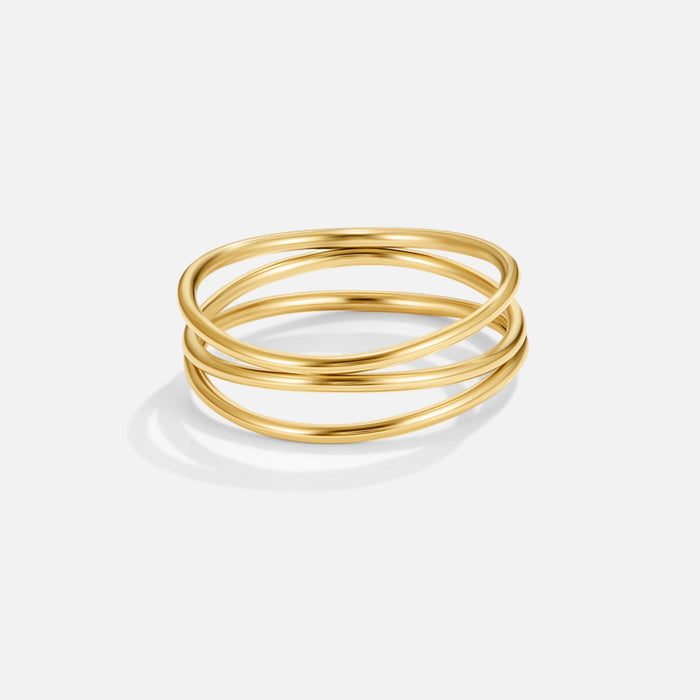 Hushmode - Gold Infinity Loop Ring