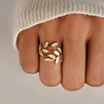 Hushmode - Gold Leaf Ring 5
