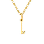Hushmode - Gold Letter Heart Necklace 16