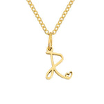 Hushmode - Gold Letter Heart Necklace 25