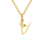 Hushmode - Gold Letter Heart Necklace 29