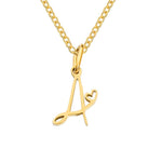 Hushmode - Gold Letter Heart Necklace 7