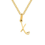 Hushmode - Gold Letter Heart Necklace 31
