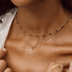 Hushmode - Gold Letter Heart Necklace 3
