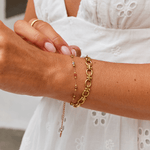 Hushmode - Gold Link Chain Bracelet 6