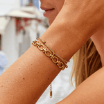 Hushmode - Gold Link Chain Bracelet 2